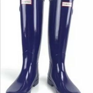 HUNTER ORIGINAL WOMENS GLOSS NEPTUNE BLUE RAIN